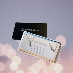 GEMMA SIMONE To the Moon & Back 2 piece necklace set - NWT